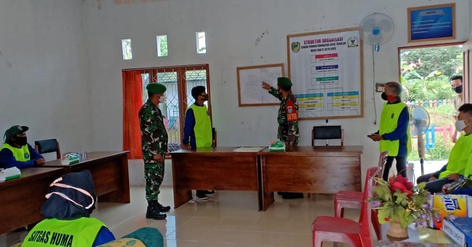 Koramil Teweh Tengah Berikan Pelatihan Satgas Huma