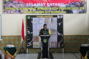 Tim WASEV TMMD ke-109 T.A. 2020 Kunjungi Lokasi TMMD ke-109 Kodim 0612 Tasikmalaya Desa Mekarsari