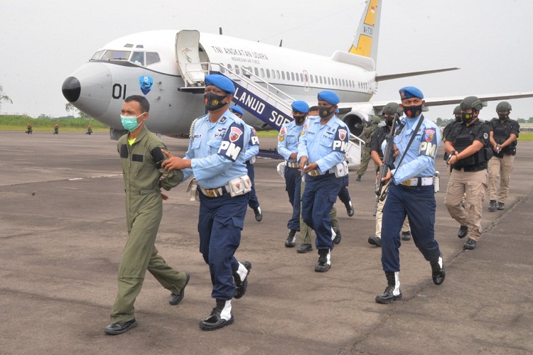 Kosekhanudnas III Medan Lakukan Pendaratan Paksa Pesawat Asing Tidak Dikenal