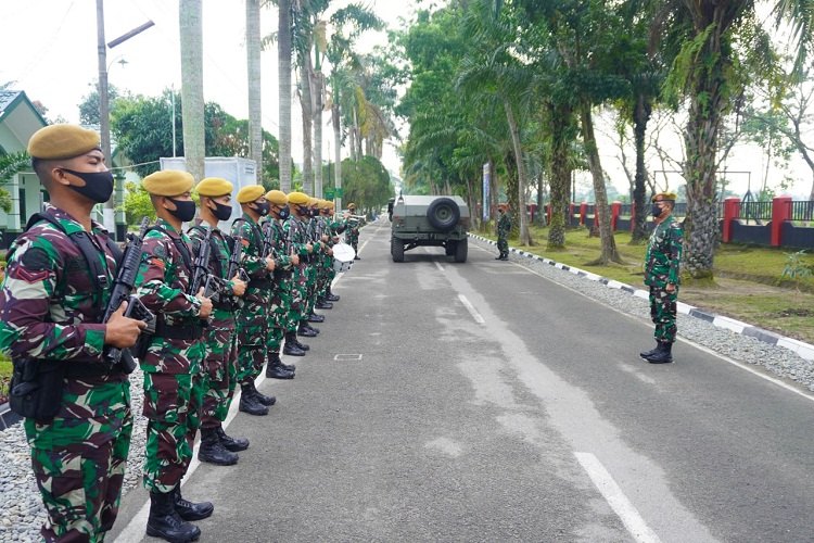 Kunjungan Ir. Pussenarhanud Kodiklatad di Batalyon Arhanud 11WBY, Dalam Rangka Pengawasan Pelaksanaan Fungsi Teknis Kecabangan Arhanud