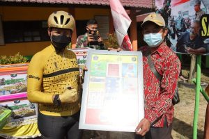 Gowes Tour De Aruk G310K Pangdam XIITpr Beri Bantuan Satgas PPKM Skala Mikro dan Karhutla