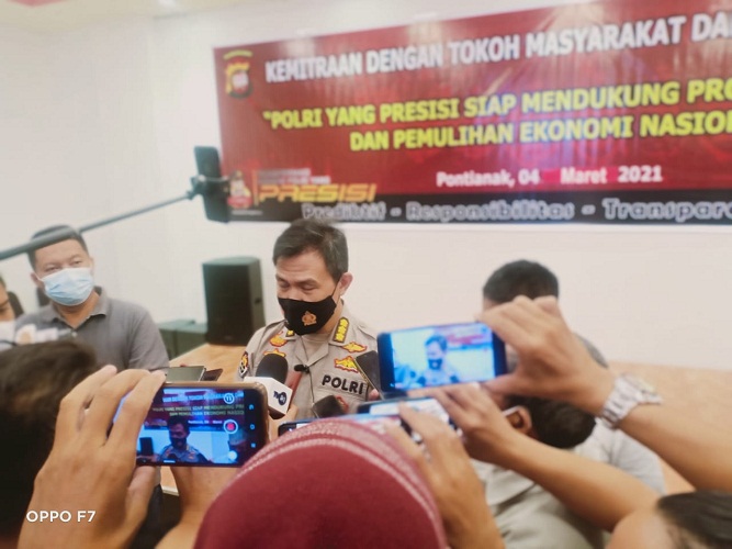 KAPOLDA KALBAR dalam Rangka Kemitraan dengan PARA TOKOH MASYARAKAT dan AWAK MEDIA untuk Dukung Pemulihan Ekonomi Nasional