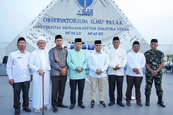 Bobby Nasution Memantau Hilal Awal Ramadan Tahun 1445 H