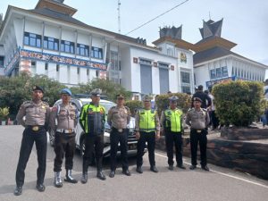 Polres Tanah Karo Memberikan Pengamanan Kegiatan Hari Tanpa Tembakau dan Anti Narkoba