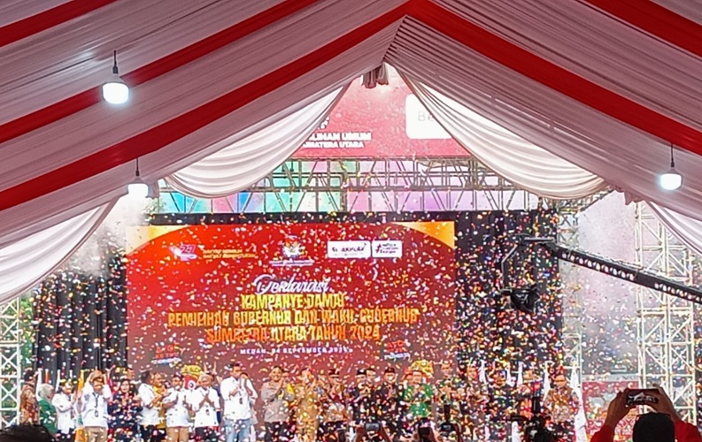 KPU Sumut Gelar Deklarasi Kampanye Damai di Medan