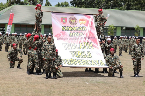 Panglima Kodam VI/Mulawarman Menutup Latsarmil Komcad TA 2024