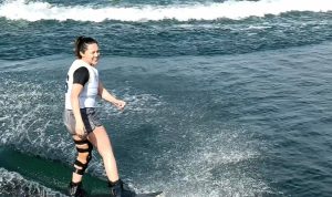 Dara Batak Atlet Jabar Nadya Sinaga Tampil Sempurna di Wakeboard Women