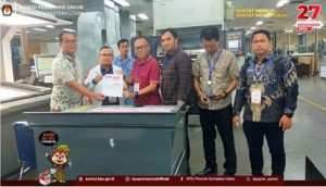 KPU Provinsi Sumut Monitoring Pencetakan Surat Suara untuk Pilgubsu Tahun 2024