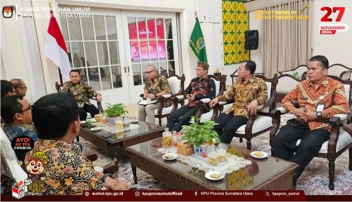 KPU Sumut Menggelar Audensi dengan Pemprovsu