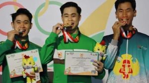 Pewushu Sumut Harris Horatius Meraih Emas Pada PON XXI