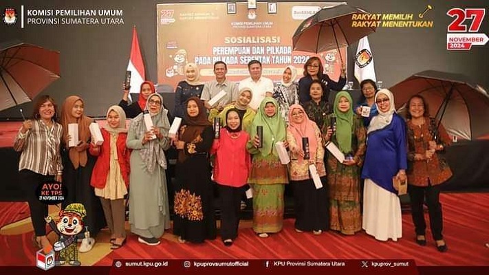 KPU Sumut Menyelenggarakan Sosialisasi Perempuan dan Pilkada Pada Pilkada Serentak Tahun 2024